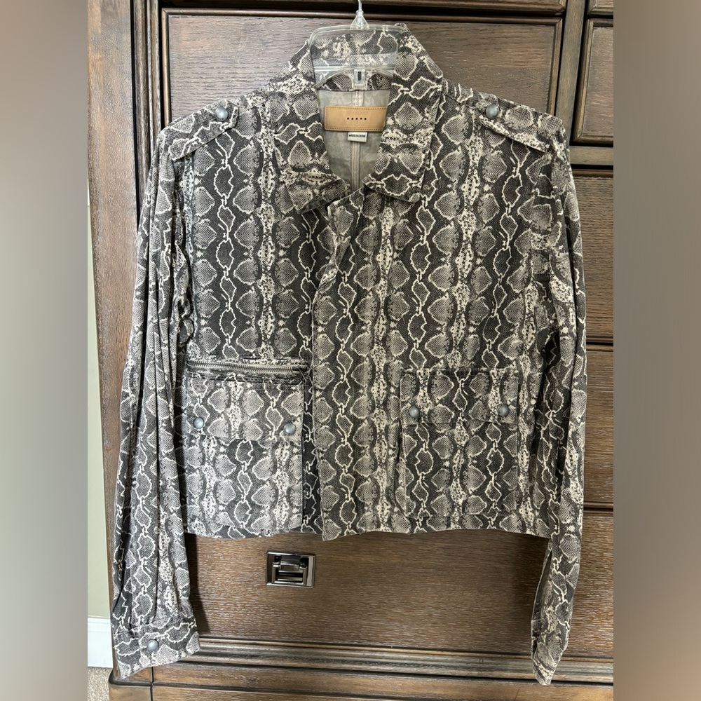 Blank NYC snakeskin jacket size small
